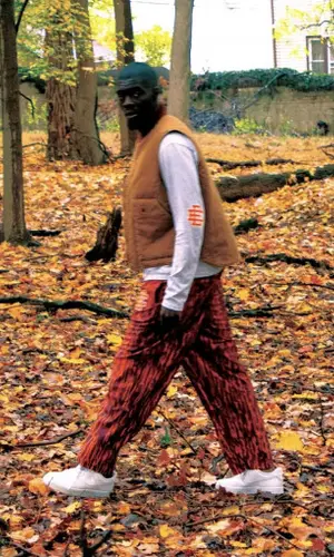 Sheck Wes wearing Nike sneakers