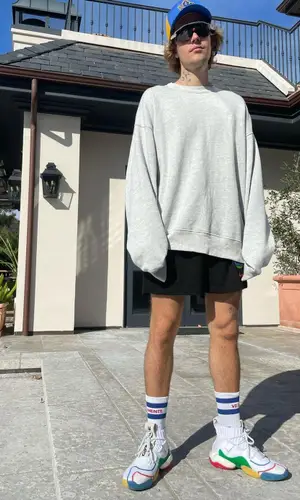 Justin Bieber wearing Oakley eyewear