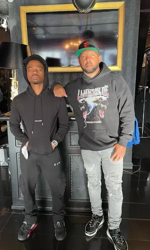 Roddy Ricch wearing Saint Laurent hoody