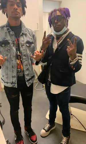 Lil Uzi Vert wearing Thom Browne suit
