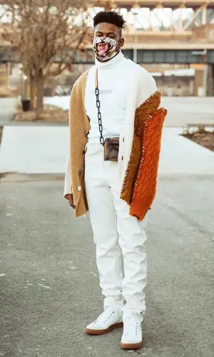 JuJu wearing Marni sweater