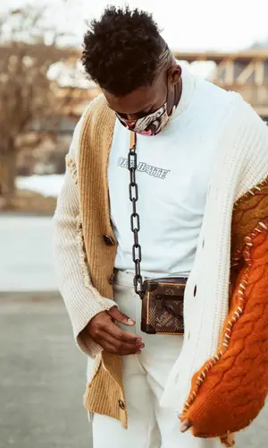 JuJu wearing Louis Vuitton bag