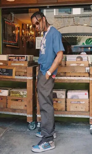 Travis Scott wearing Port Tanger eyewear