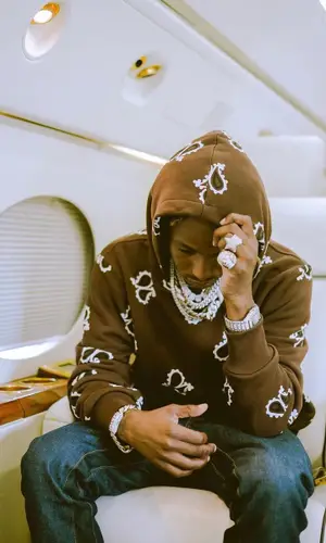 Rich The Kid wearing Amiri hoody