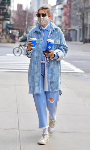 Gigi Hadid wearing Barrie jeans