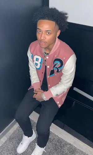 Luh Kel wearing Runtz jacket