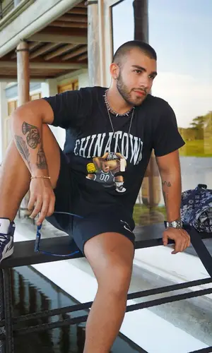 Manuel Turizo wearing Louis Vuitton eyewear