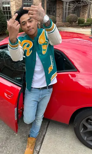 Luh Kel wearing Runtz jacket