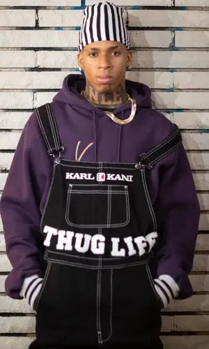 NLE Choppa wearing Karl Kani other