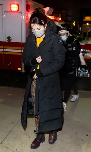 Selena Gomez wearing Canada Goose jacket