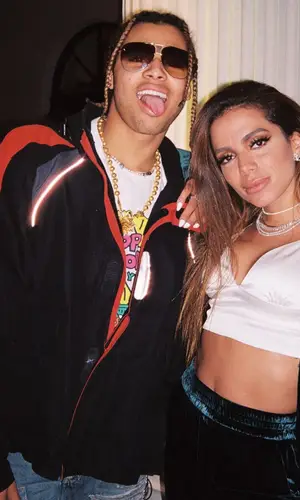 24kGoldn wearing Kapital jeans