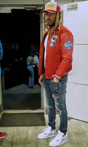 Future wearing RoyGBiv cap