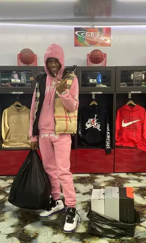Smooky MarGielaa wearing Jordan other