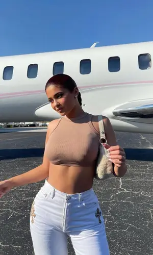 Kylie Jenner wearing Chrome Hearts bag