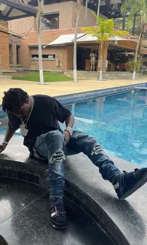 Jackboy wearing Dior sandal