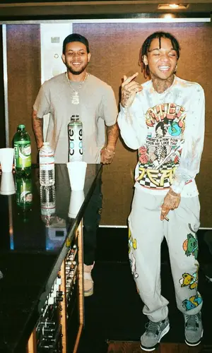 Swae Lee wearing Grateful Dead sweatshirt