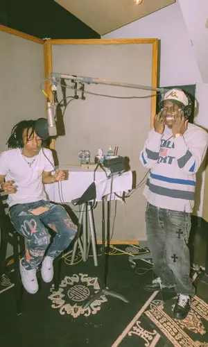 Lil Yachty wearing Chrome Hearts jeans