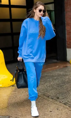 Gigi Hadid wearing Boys Lie pants