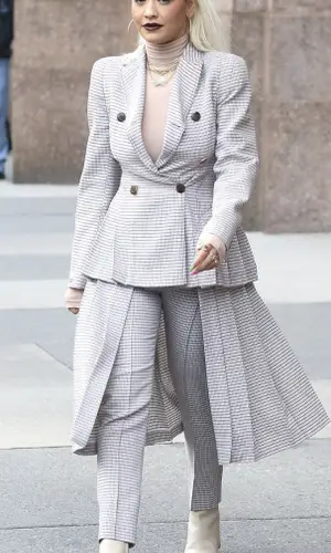 Rita Ora wearing Fendi jacket