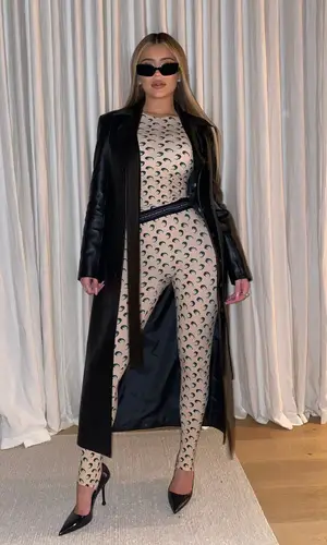 Kylie Jenner wearing Alexander Wang eyewear