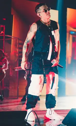 Lenny Tavarez wearing Diesel pants