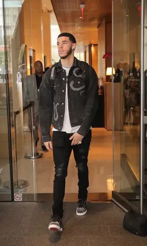 Lonzo Ball wearing Amiri jeans