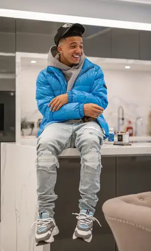 Jadon Sancho wearing Amiri jeans