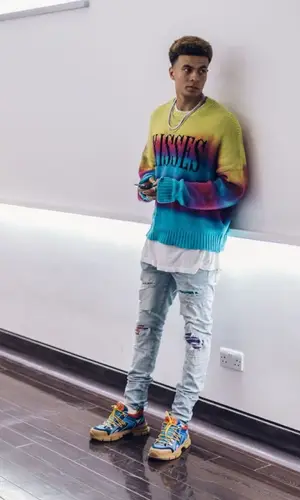 Dele Alli wearing Amiri jeans