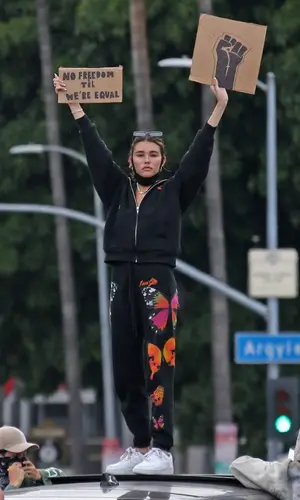Madison Beer wearing I.Am.Gia pants