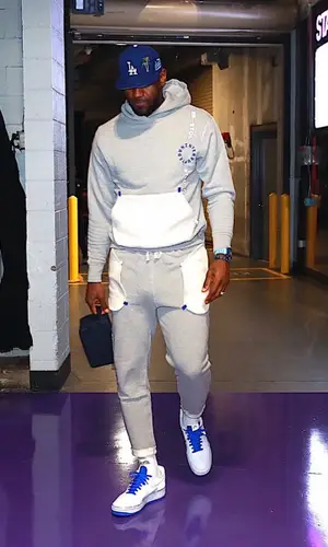 LeBron James wearing Just Don cap