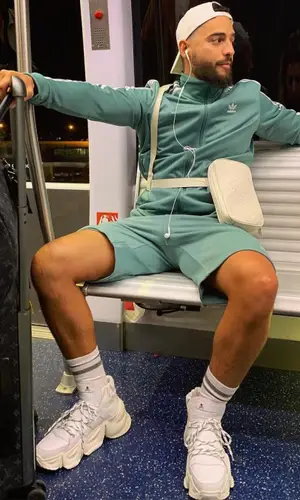 Maluma wearing Adidas jacket
