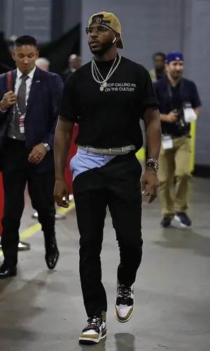 Chris Paul wearing Pyer Moss t-shirt