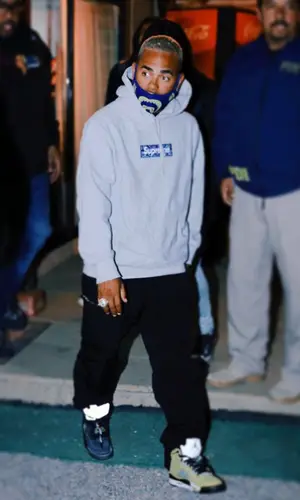 Ozuna wearing Bape other