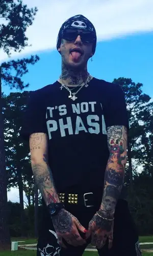Lil Peep wearing Numb jeans