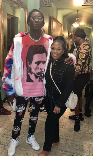 Young Thug wearing Raf Simons top