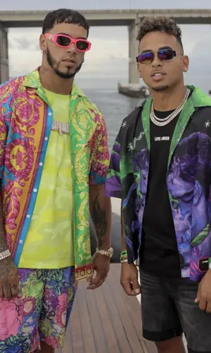 Anuel AA wearing Versace other