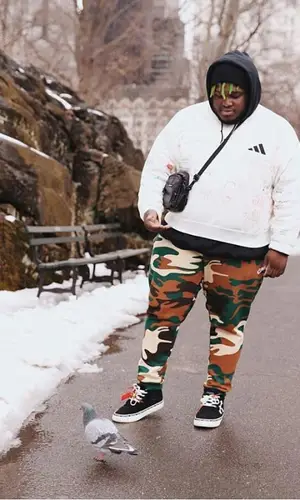 Sech wearing Nike pants