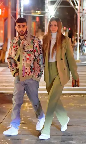 Gigi Hadid wearing Lesyanebo pants