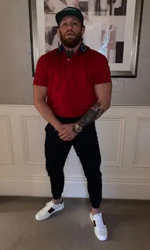 Conor McGregor wearing Gucci sneakers
