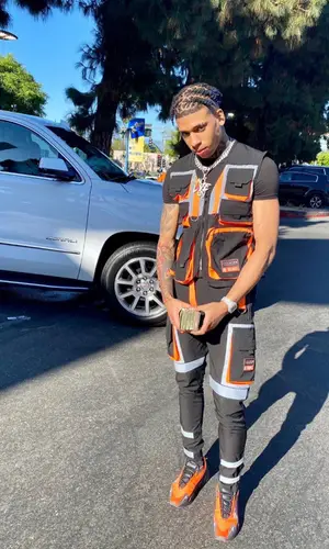 NLE Choppa wearing Life Code other