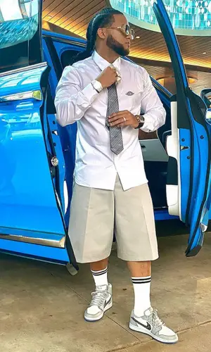 El Alfa El Jefe wearing Dior shirt