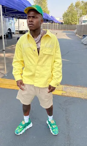 DaBaby wearing Dior shirt