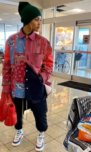 Teyana Taylor wearing Rick Owens pants