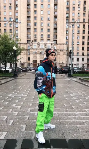 Yanix wearing Supreme pants