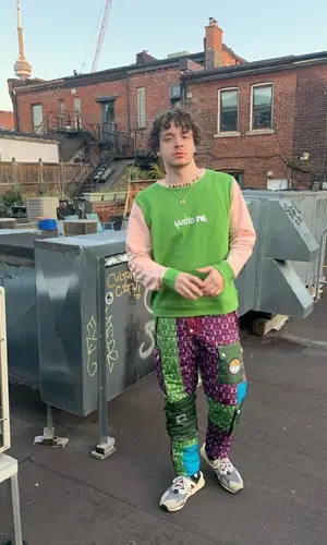 Jack Harlow wearing Lucid FC sweatshirt