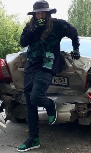 White Punk wearing Ksubi jeans