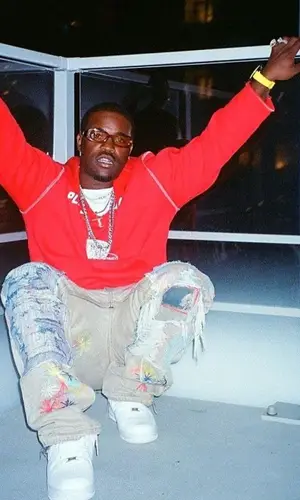 ASAP Ferg wearing Pale jeans