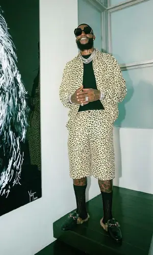 Gucci Mane wearing Gucci sandal