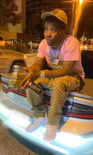 YFN Lucci wearing Nike other