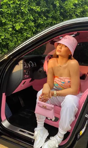 Kylie Jenner wearing Sami Miro pants